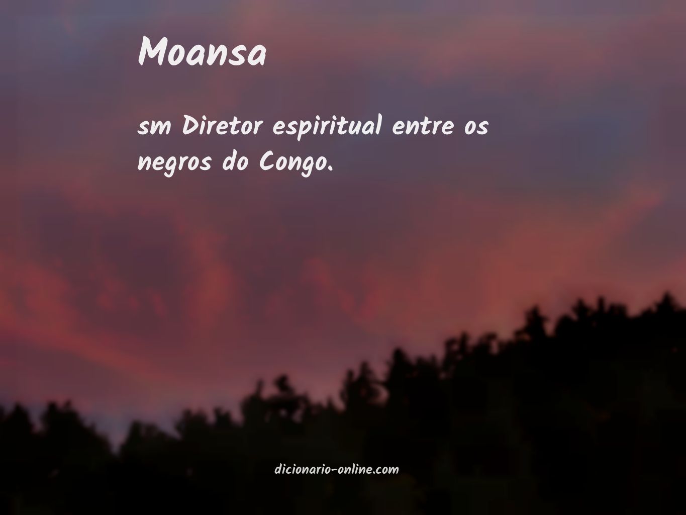 Significado de moansa