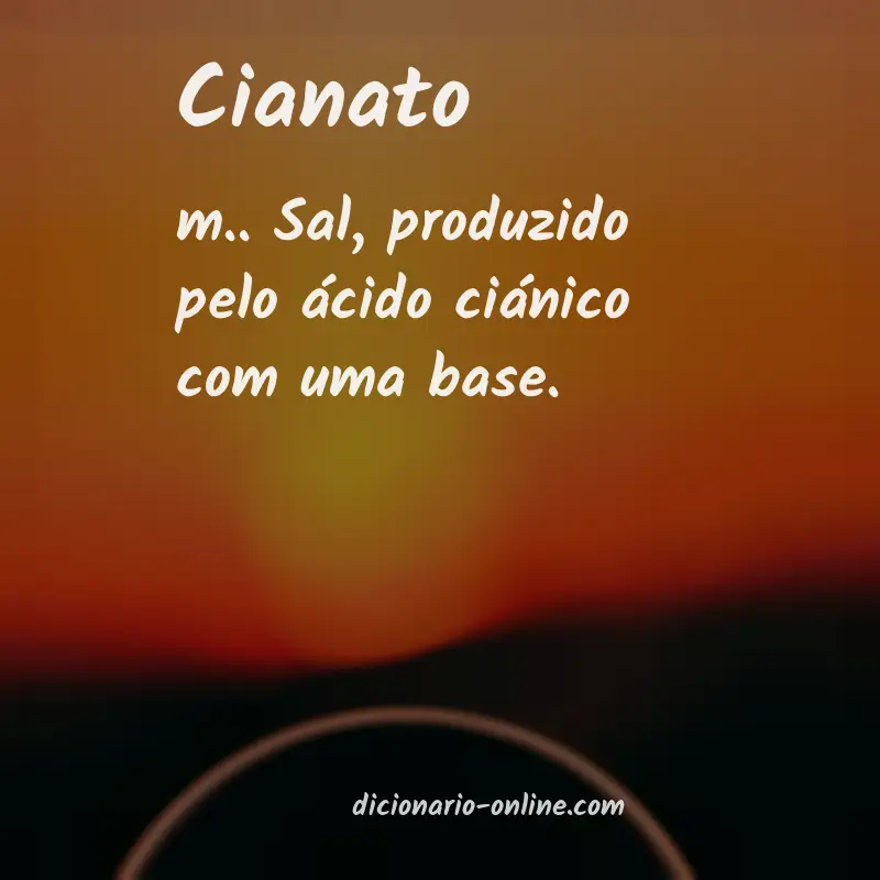 Significado de cianato