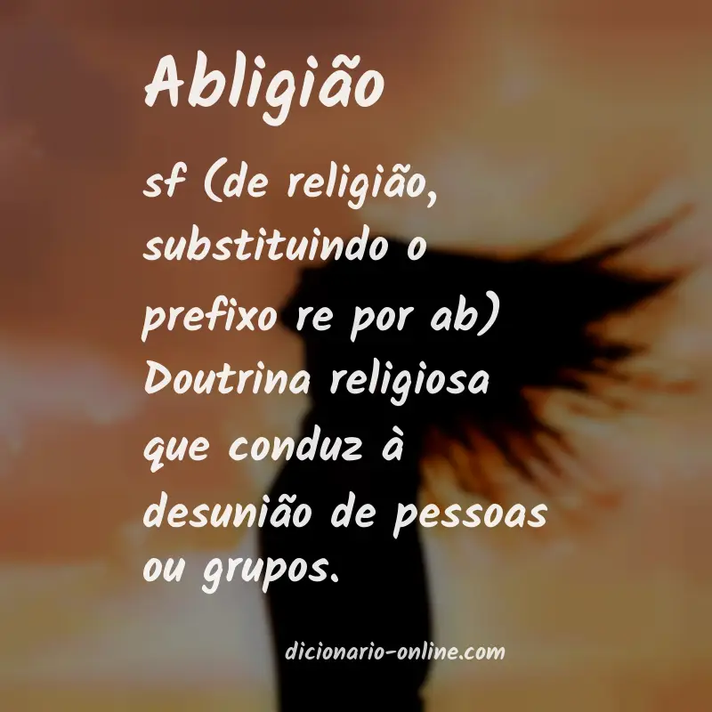Significado de abligião