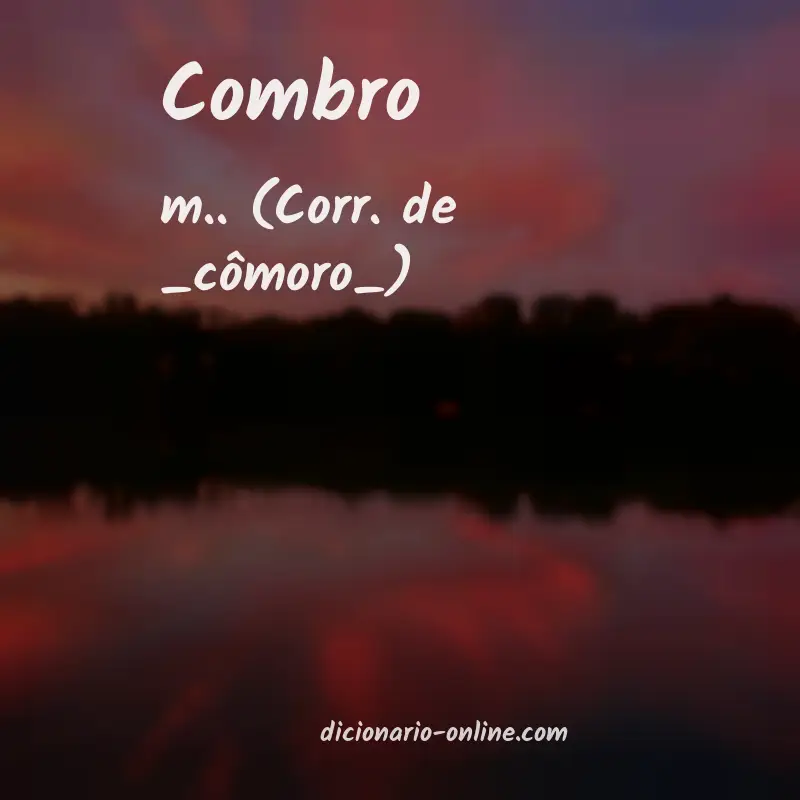 Significado de combro