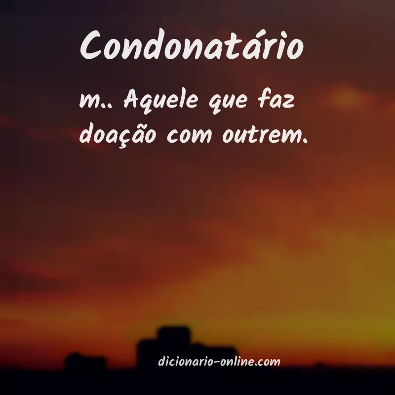 Significado de condonatário