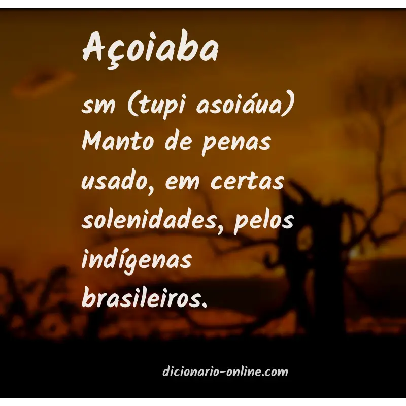 Significado de açoiaba