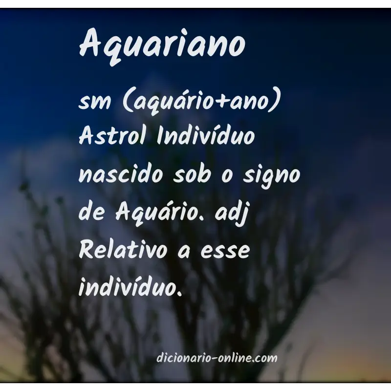 Significado de aquariano
