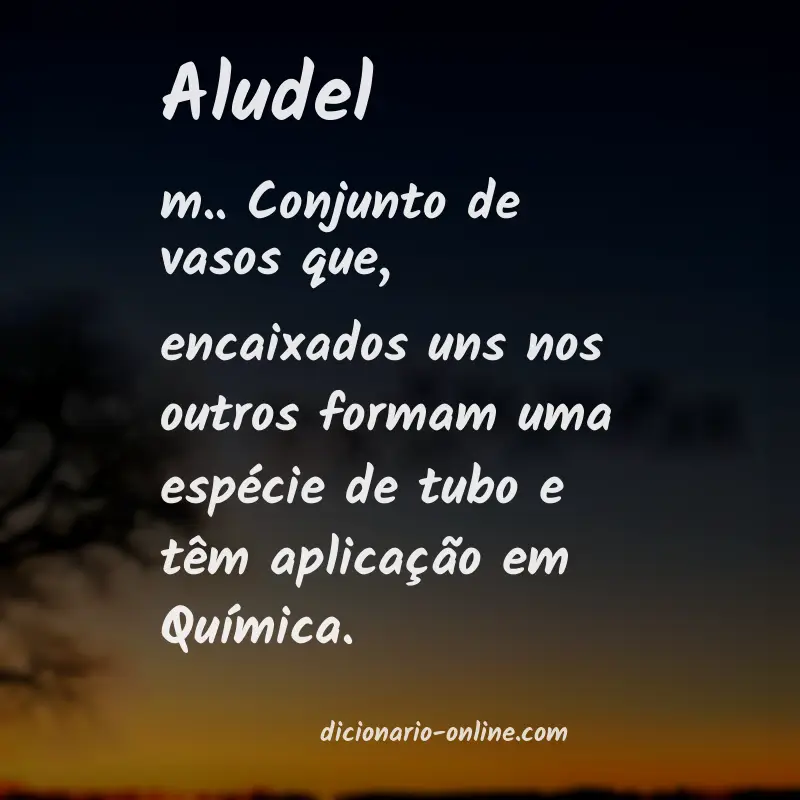 Significado de aludel