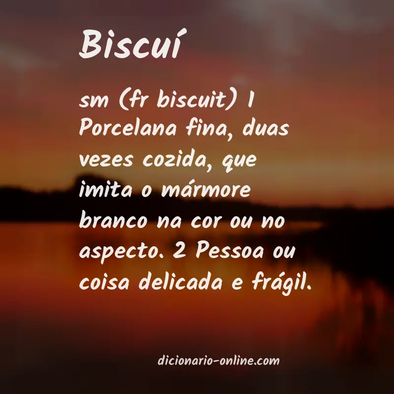 Significado de biscuí