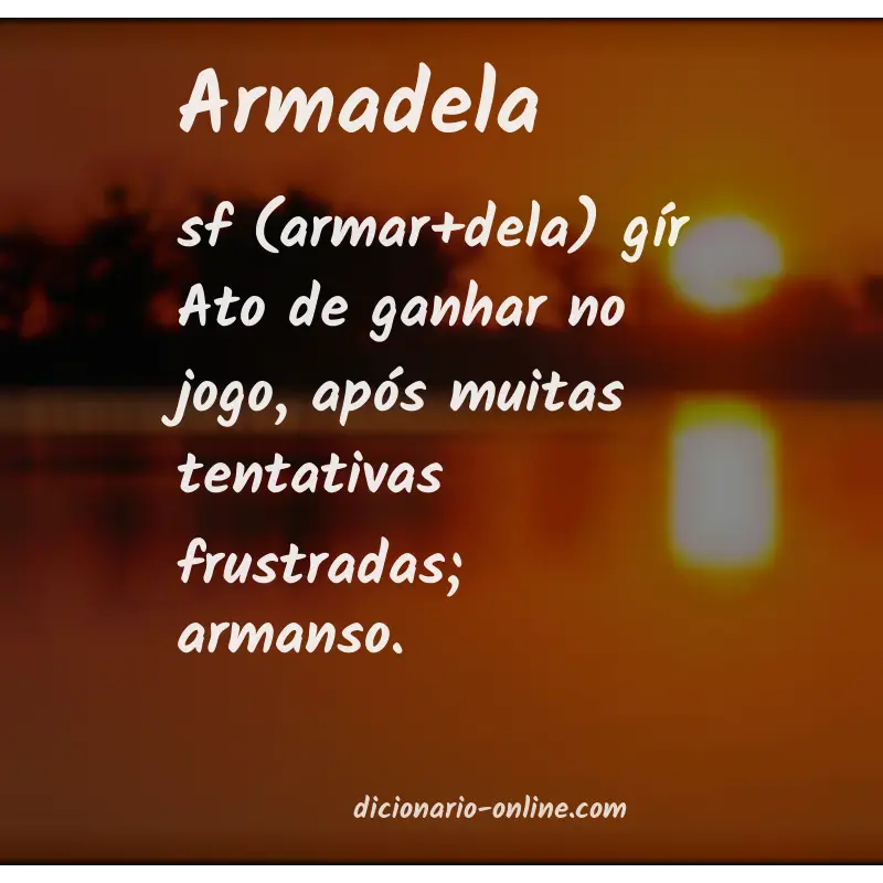 Significado de armadela