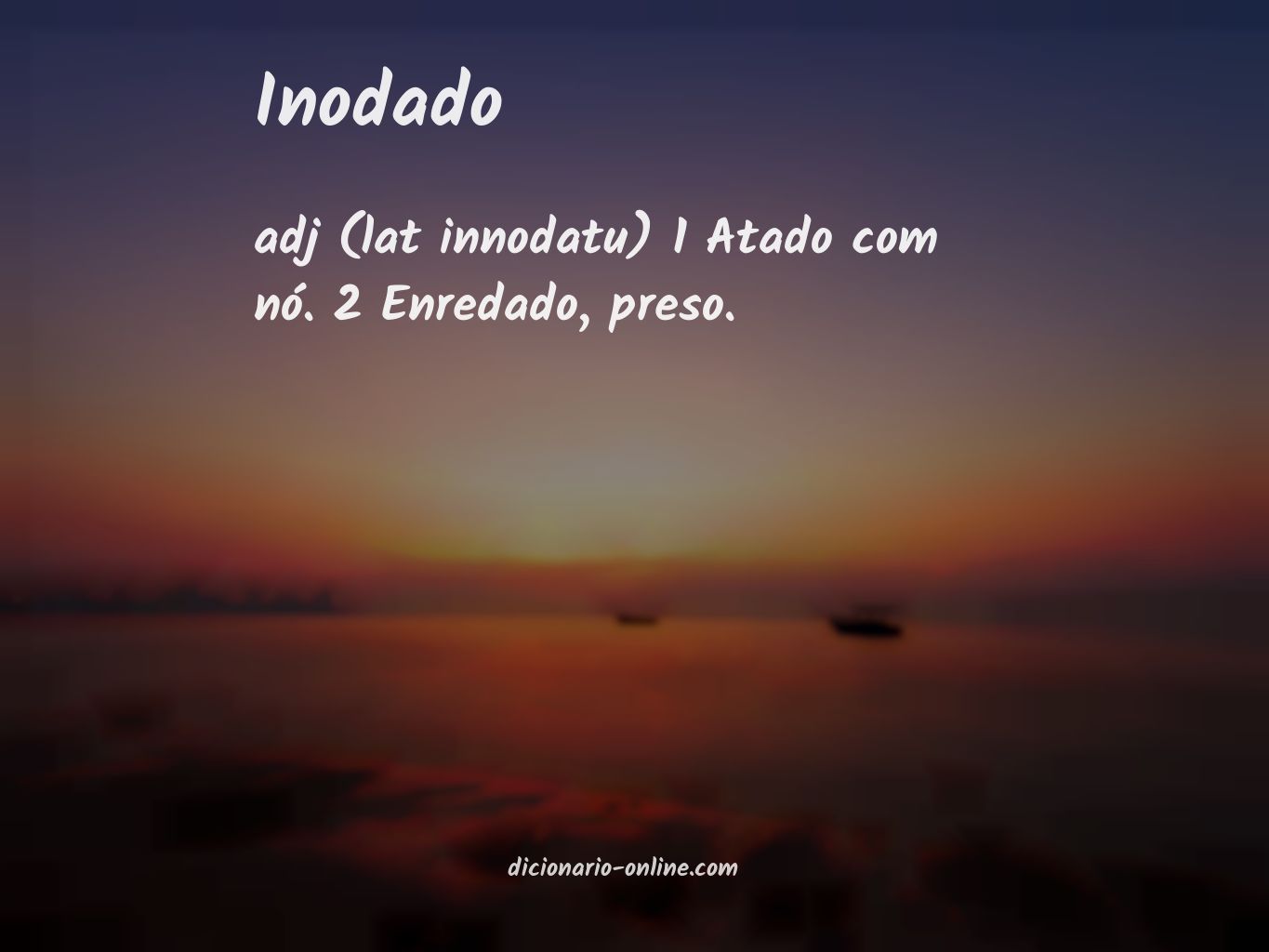 Significado de inodado