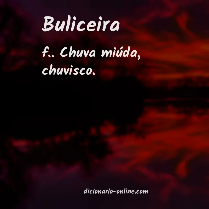 Significado de buliceira