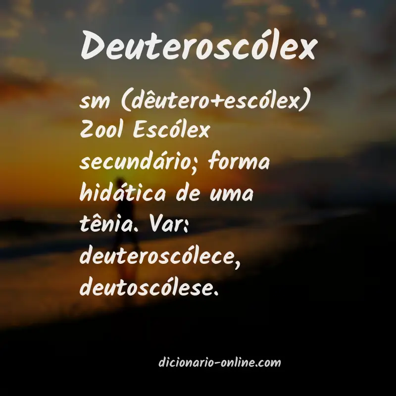 Significado de deuteroscólex