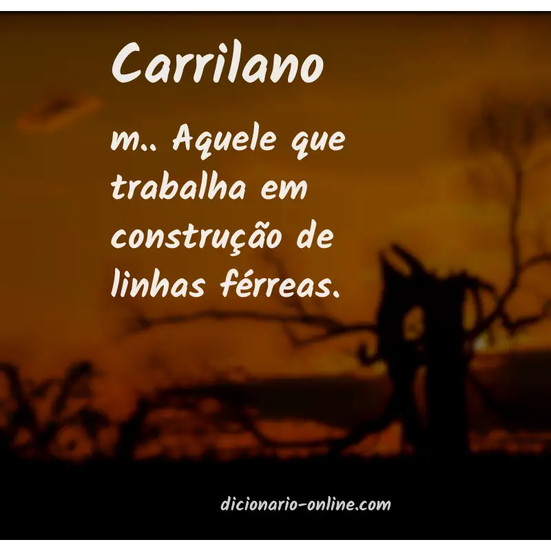 Significado de carrilano