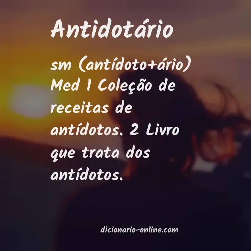 Significado de antidotário