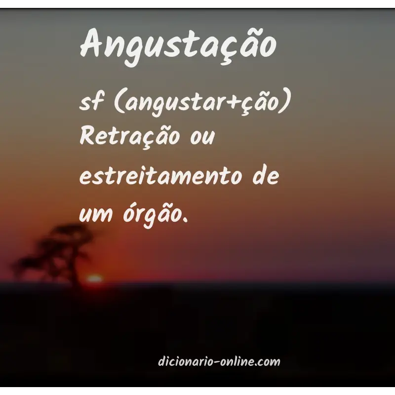 Significado de angustação