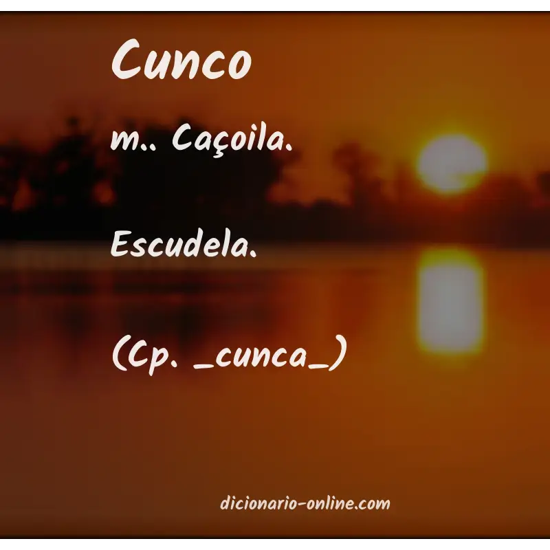 Significado de cunco