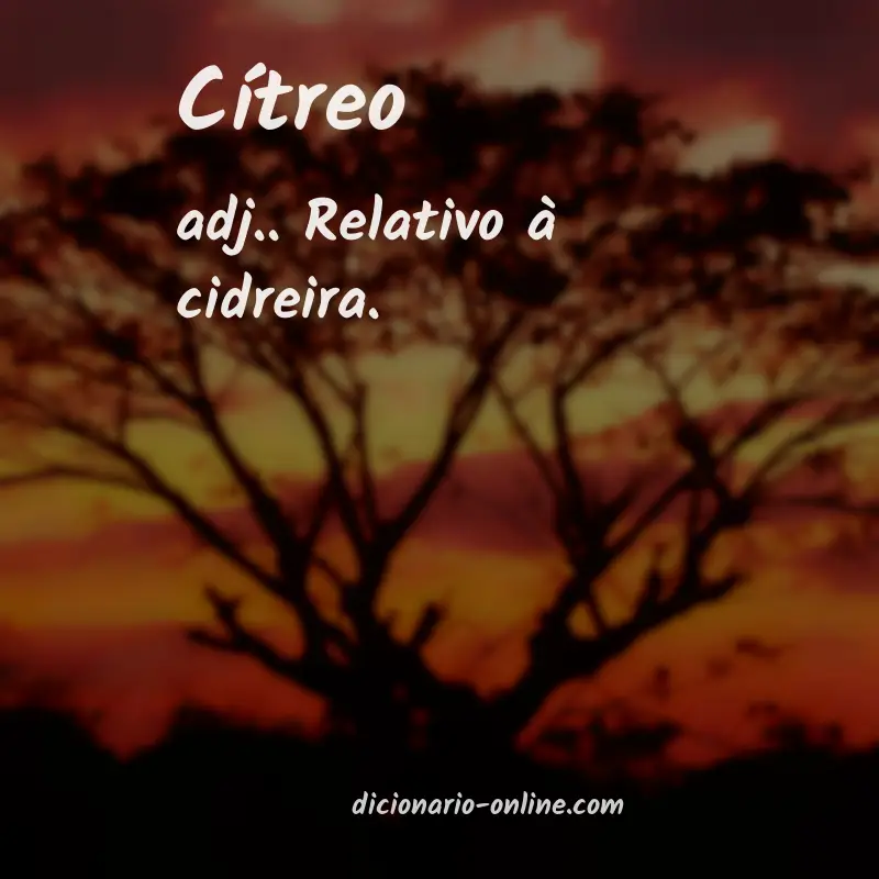 Significado de cítreo