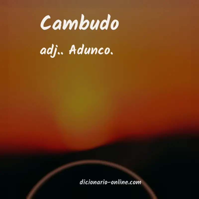 Significado de cambudo