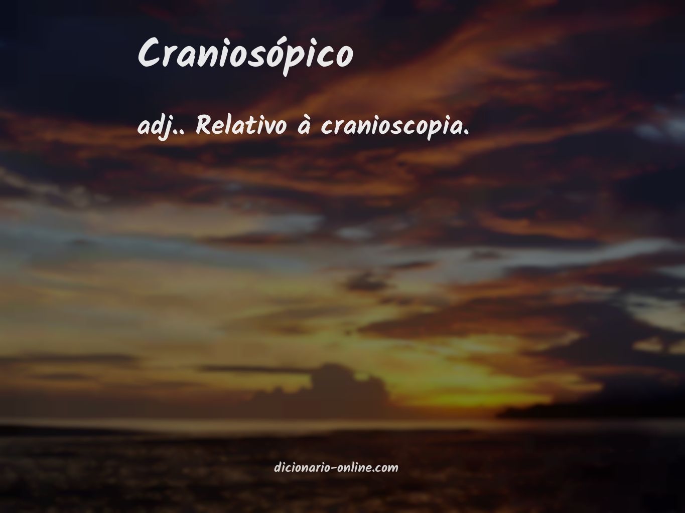 Significado de craniosópico