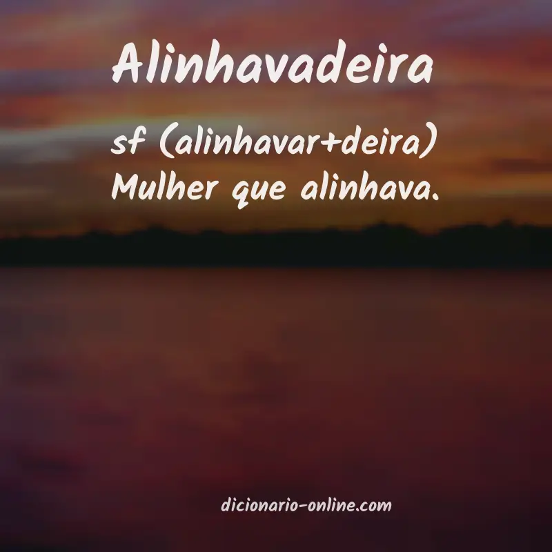 Significado de alinhavadeira