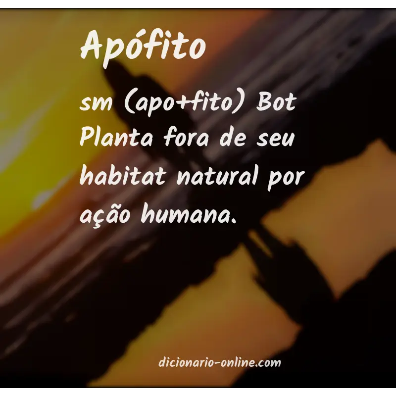 Significado de apófito