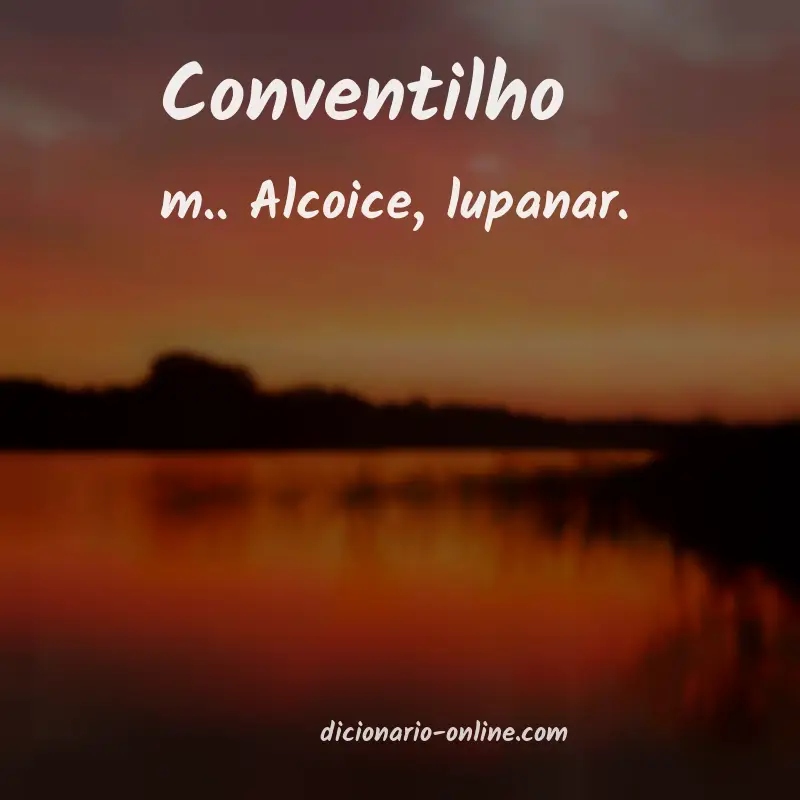 Significado de conventilho