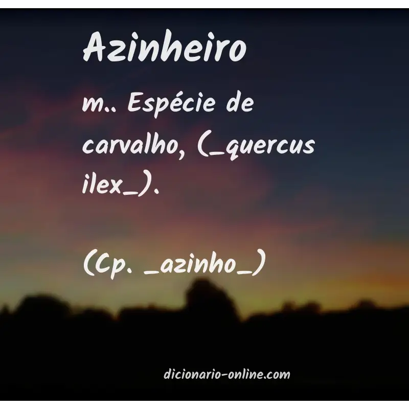 Significado de azinheiro