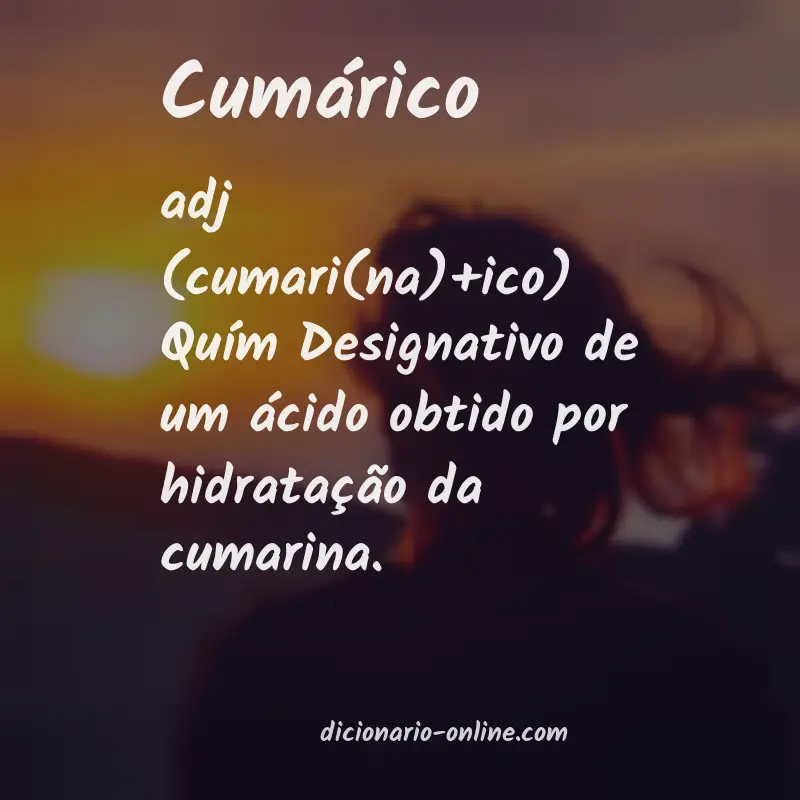 Significado de cumárico