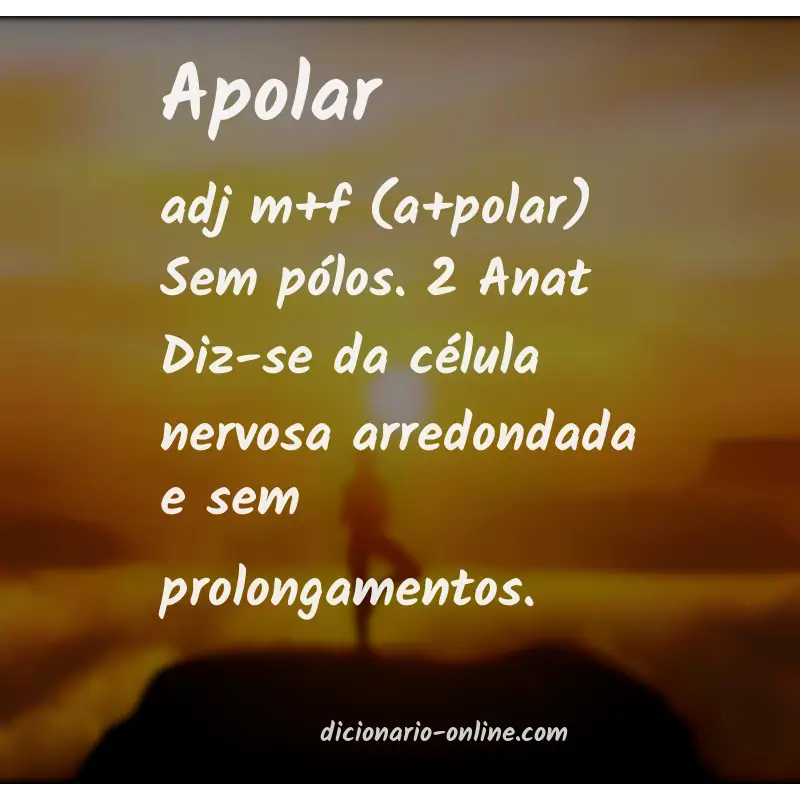 Significado de apolar