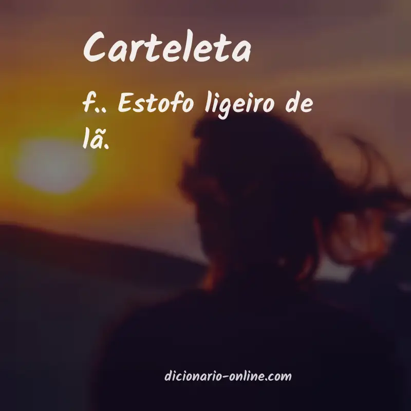 Significado de carteleta