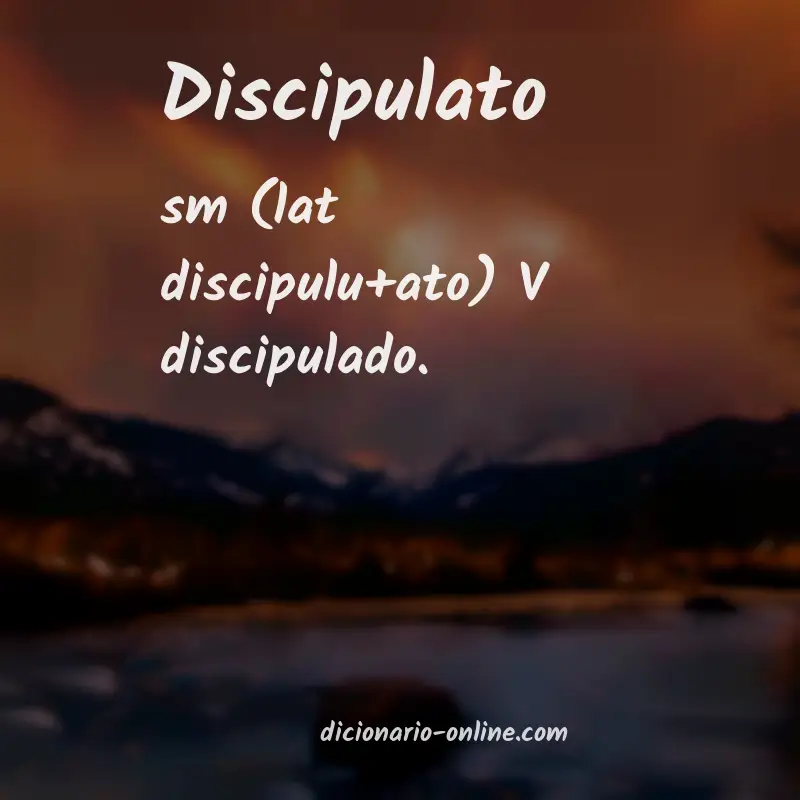 Significado de discipulato