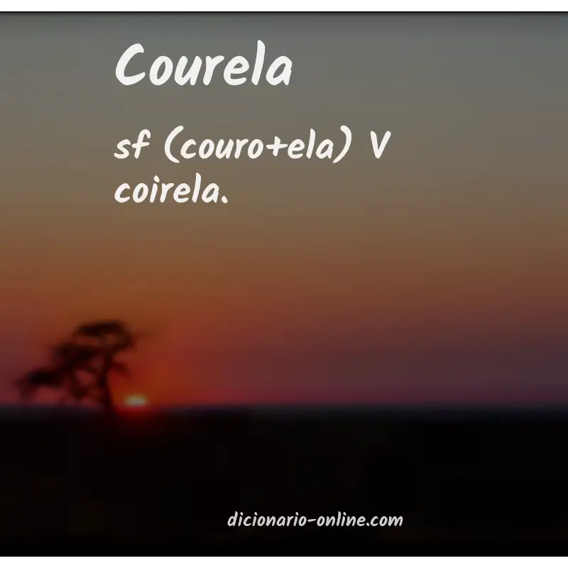 Significado de courela