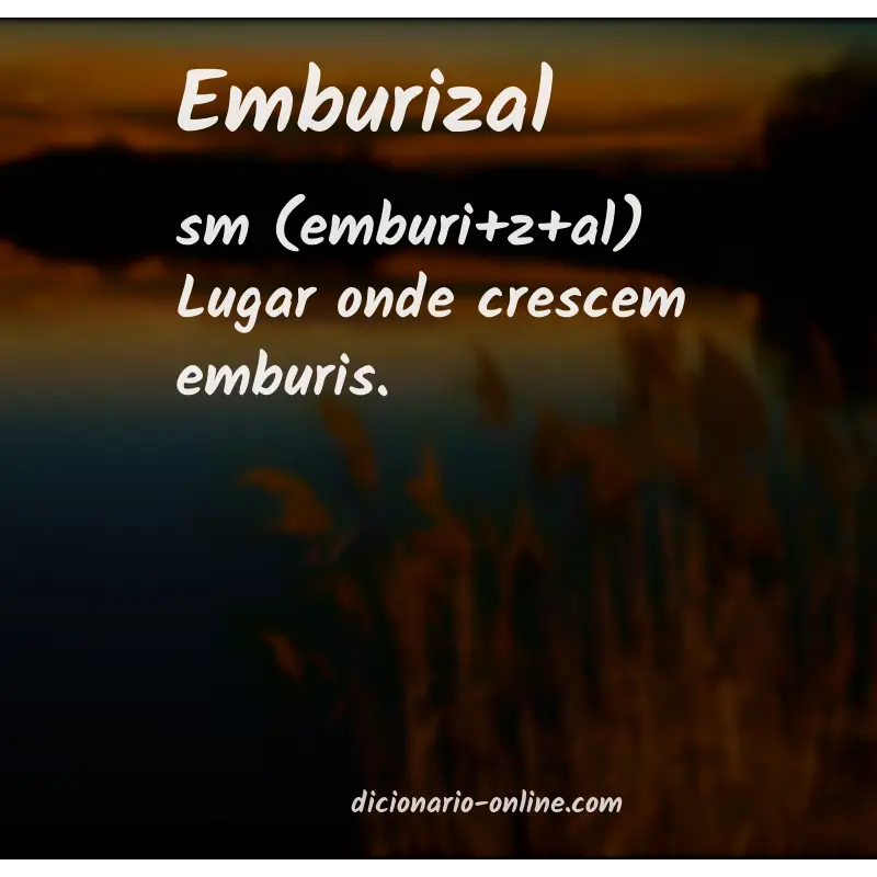 Significado de emburizal