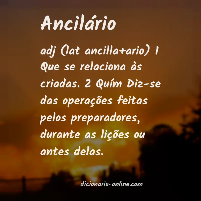 Significado de ancilário
