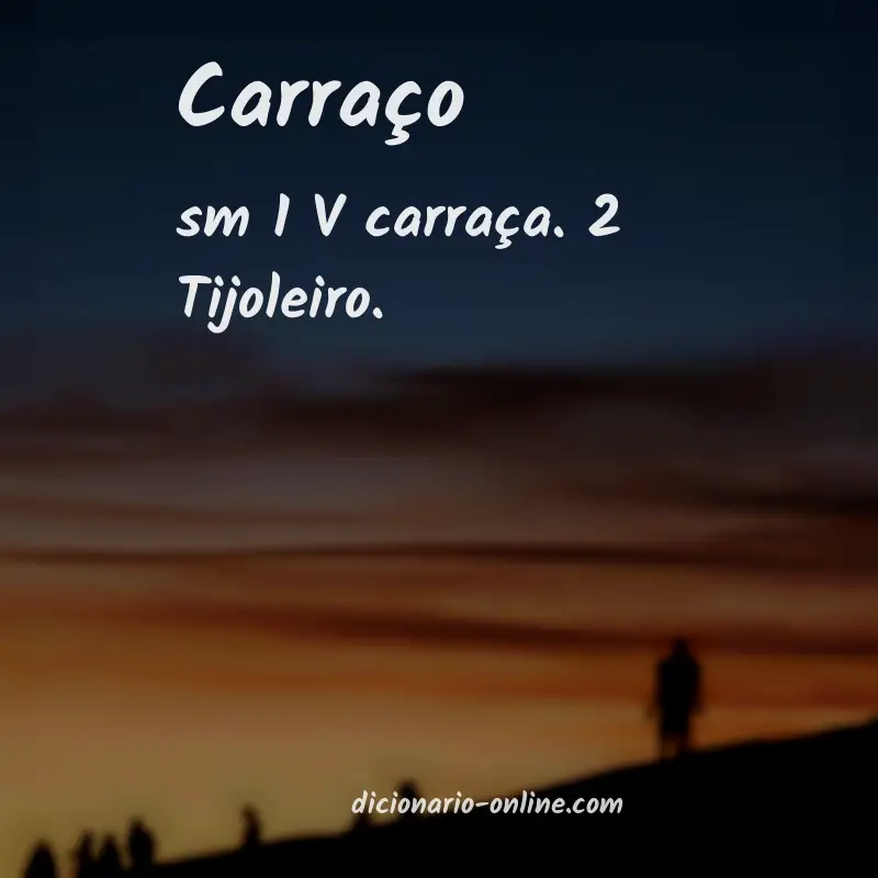 Significado de carraço