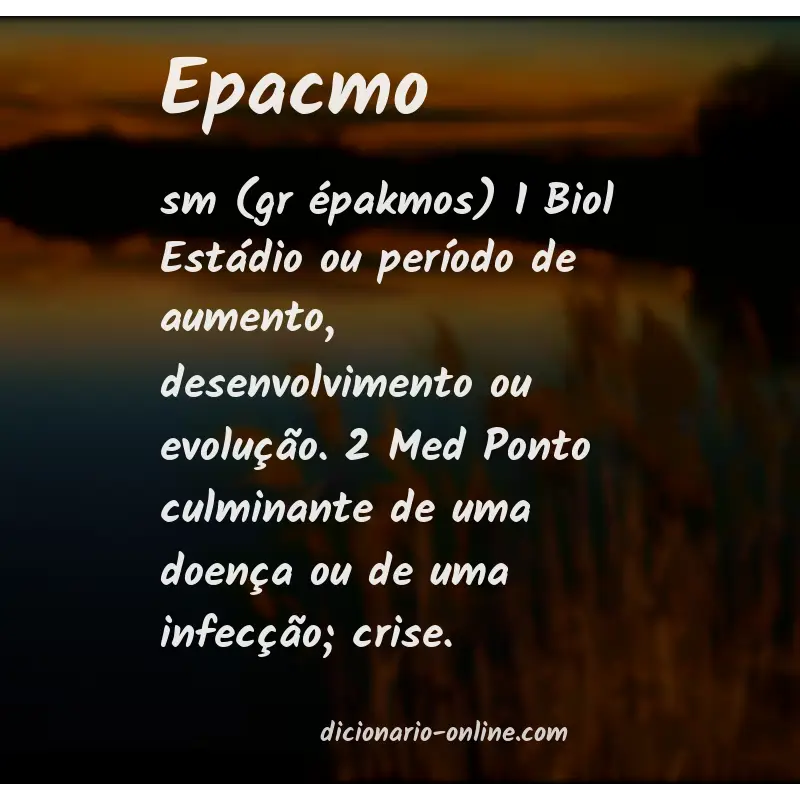 Significado de epacmo