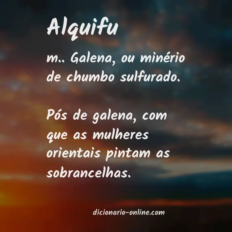 Significado de alquifu