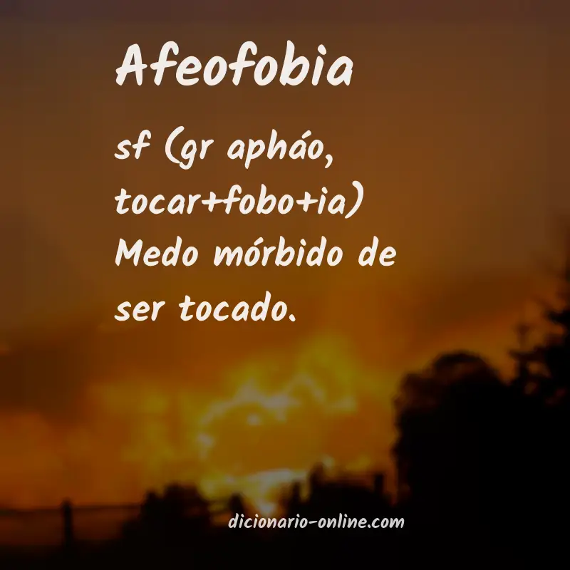 Significado de afeofobia