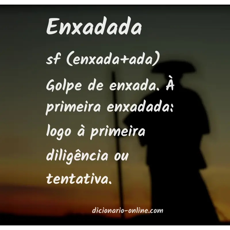 Significado de enxadada