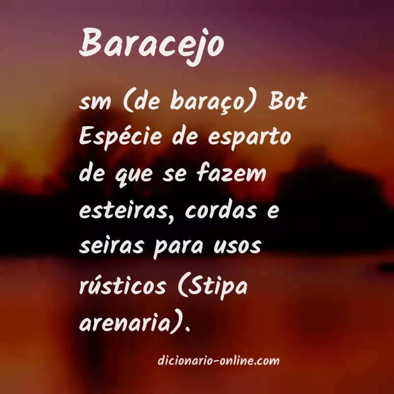 Significado de baracejo