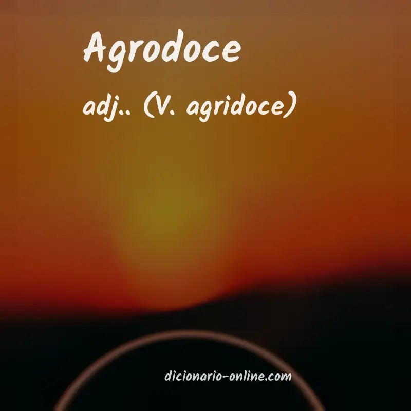 Significado de agrodoce