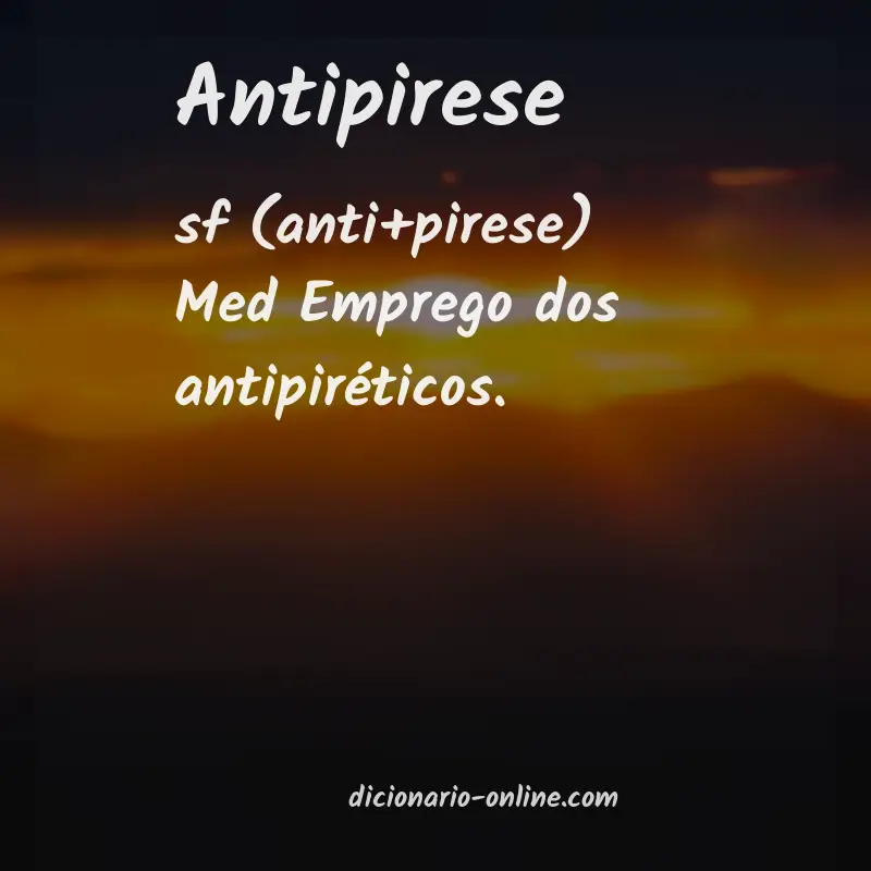 Significado de antipirese