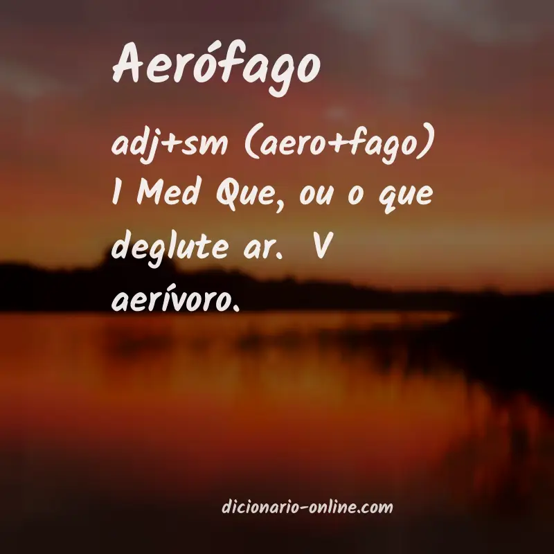 Significado de aerófago