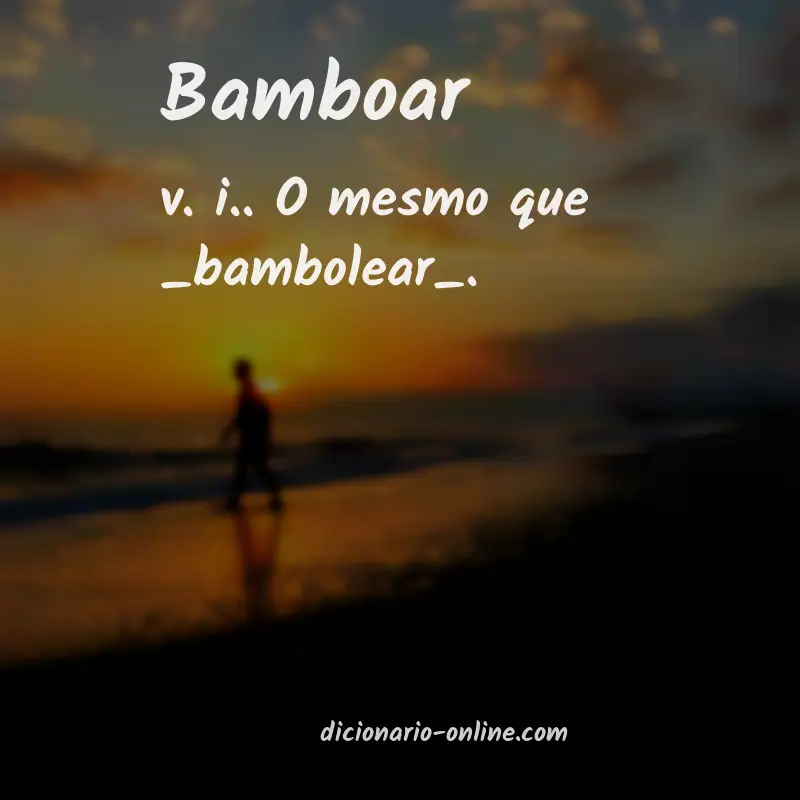 Significado de bamboar