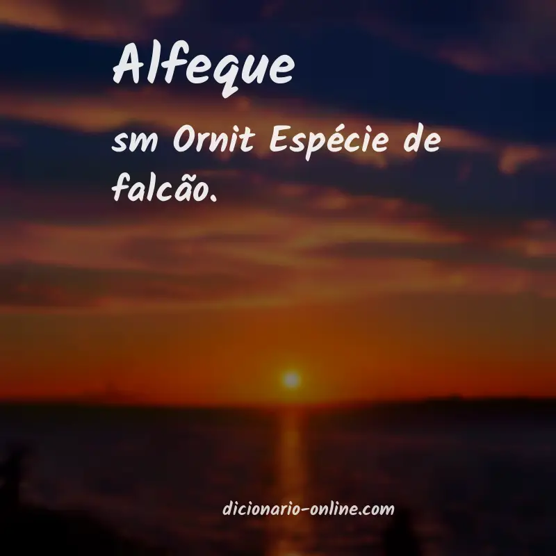 Significado de alfeque