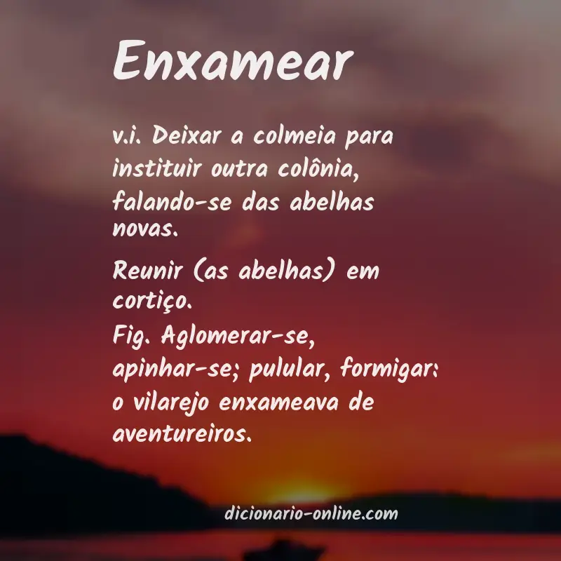 Significado de enxamear