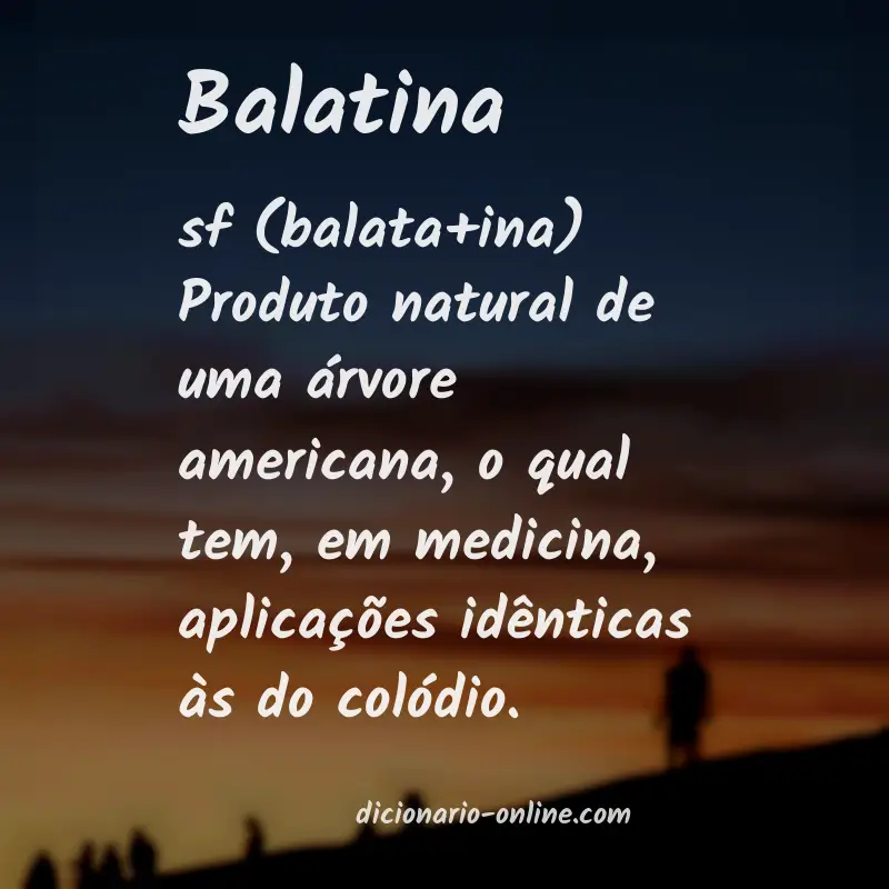 Significado de balatina