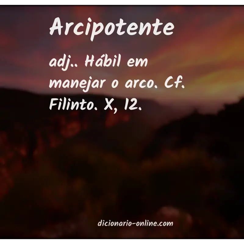 Significado de arcipotente