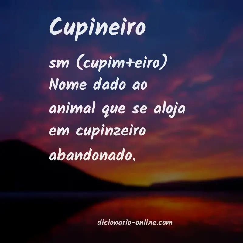 Significado de cupineiro