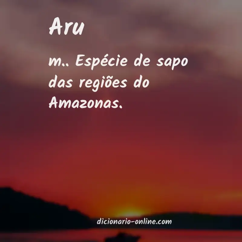 Significado de aru