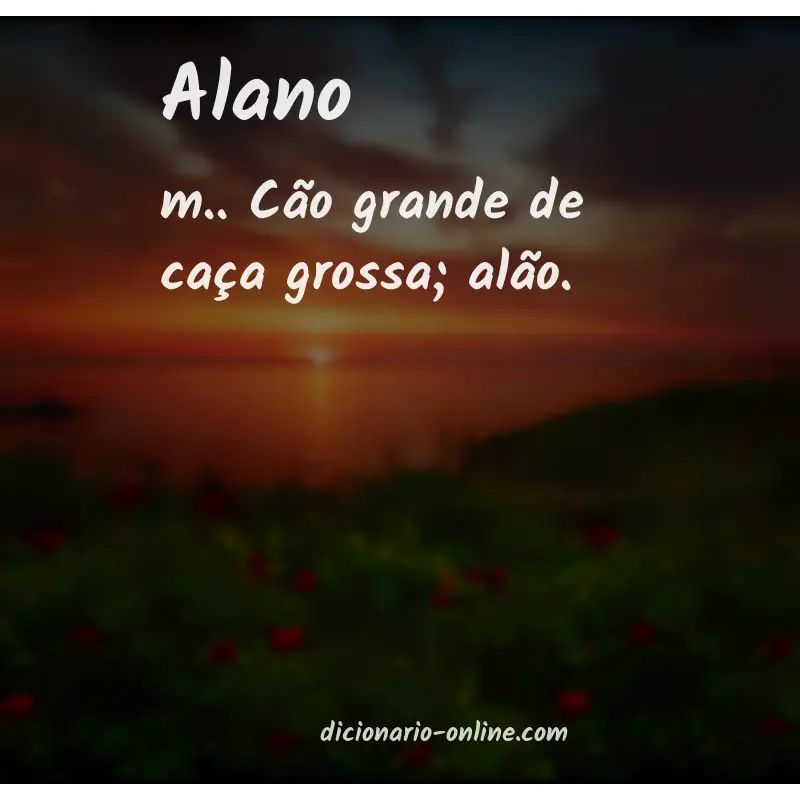 Significado de alano