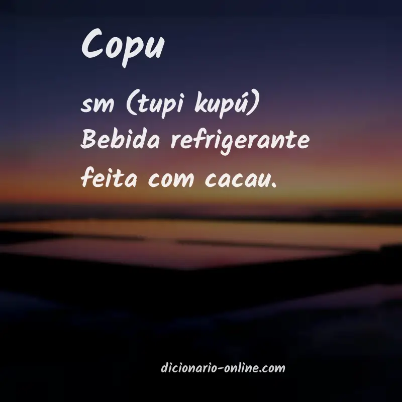 Significado de copu