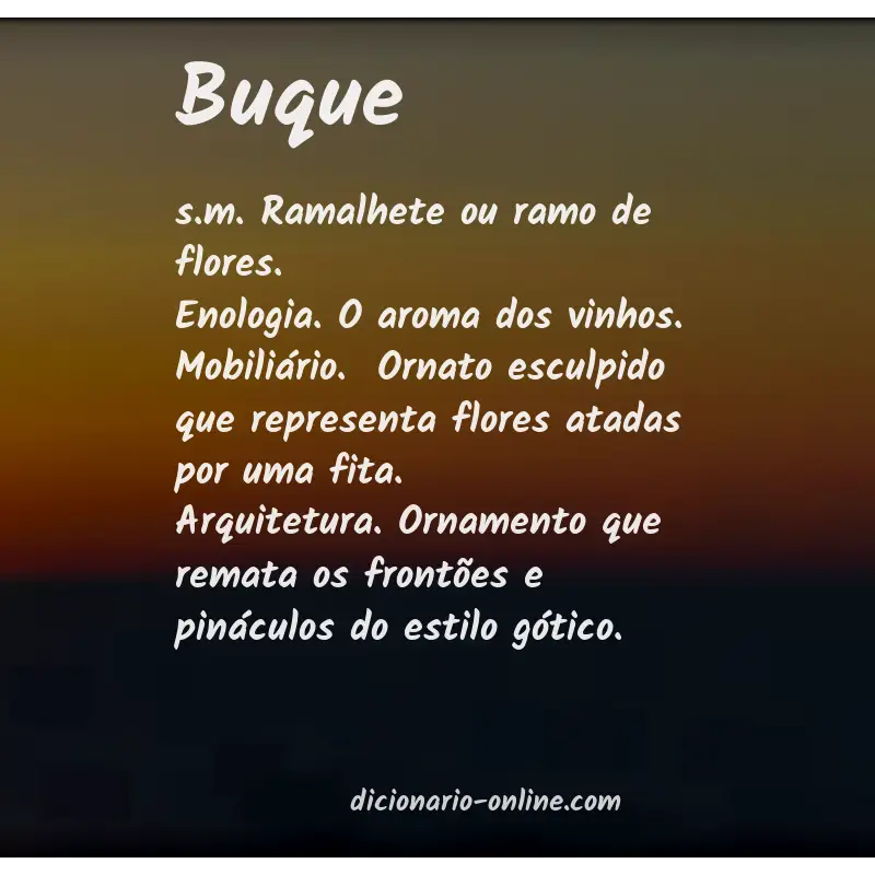 Significado de buque